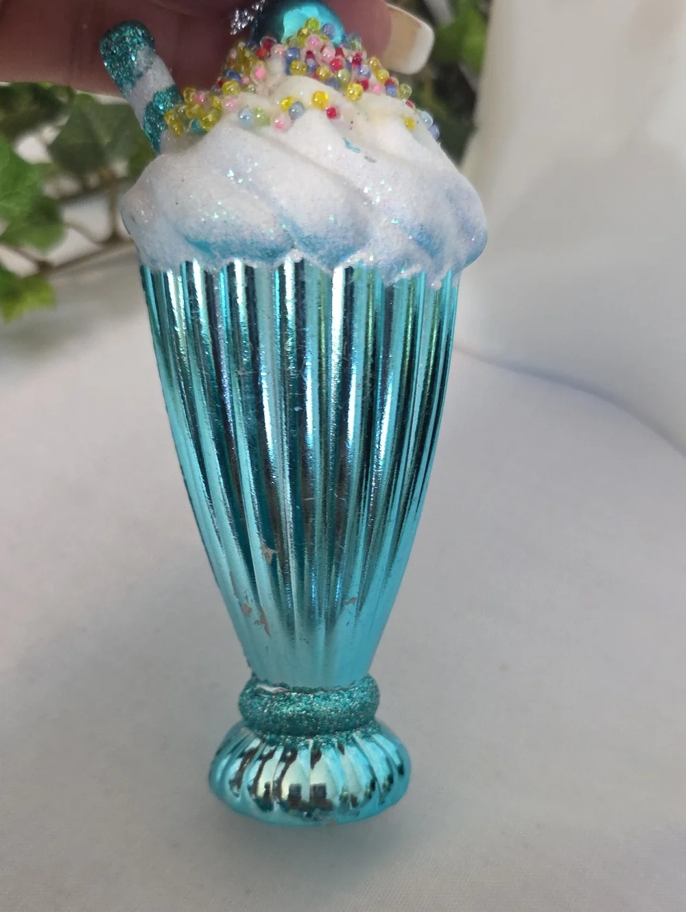 Sweet Treats Holiday Ornaments Set – Ice Cream Soda Milkshake & Lollipop